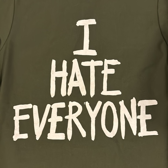 JAC VANEK army jacket I HATE EVERYONE size small - Picture 6 of 14